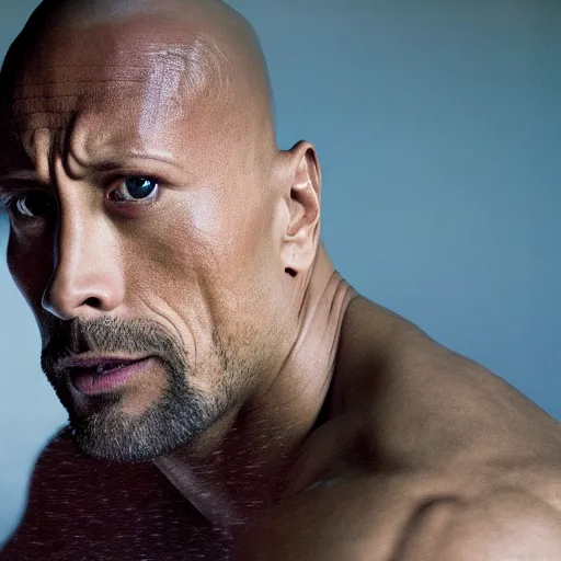 Image similar to Dwayne Johnson as samurai , photograph, natural light, sharp, detailed face, magazine, press, photo, Steve McCurry, David Lazar, Canon, Nikon, focus