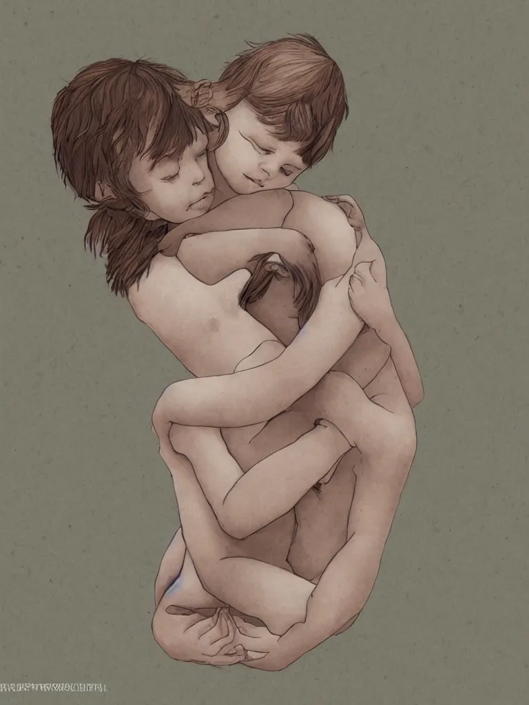 Prompt: tenderness by illustrators, blunt borders, rule of thirds