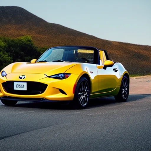 Image similar to 105mm photo of car full view mid distance photograph Mazda Miata from 2020