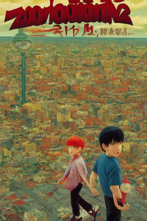 Prompt: Movie poster of Earthbound 2, Highly Detailed, Dramatic, A master piece of storytelling, wide angle, cinematic shot, highly detailed, cinematic lighting, by ilya repin + Hideaki Anno + Katsuhiro Otomo +Rumiko Takahashi, 8k, hd, high resolution print