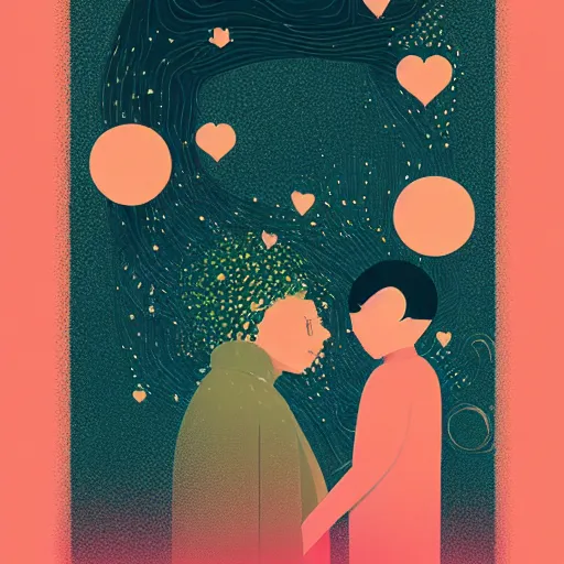 Image similar to Unconditional love, By Victo Ngai and James Gilleard