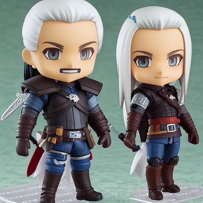 Image similar to chiquito de la calzada, an anime nendoroid of geralt, figurine, detailed product photo