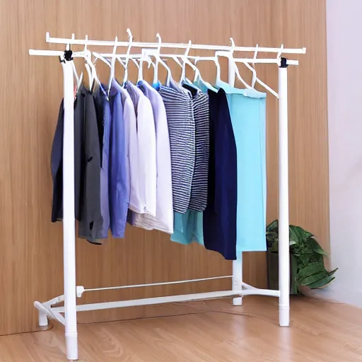 Prompt: Laundry Pole Clothes Drying Rack Coat Hanger, Ceiling Tension Rod Storage Organizer for Indoor, Vertical Storage, Adjustable Pole