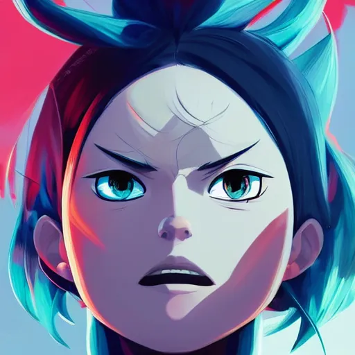 Image similar to face icon stylized minimalist bleach, loftis, cory behance hd by jesper ejsing, by rhads, makoto shinkai and lois van baarle, ilya kuvshinov, rossdraws global illumination