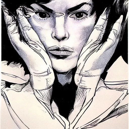 Prompt: Hyperrealistic photo by Annie Leibovitz of Valentina by Guido Crepax, highly detailed