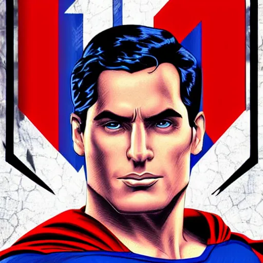 Image similar to digital art of superman with the face of benjamin netanyahu, benjamin netanyahu as superman, bibi netanyahu dressed as superman, highly Detailed Digital Art