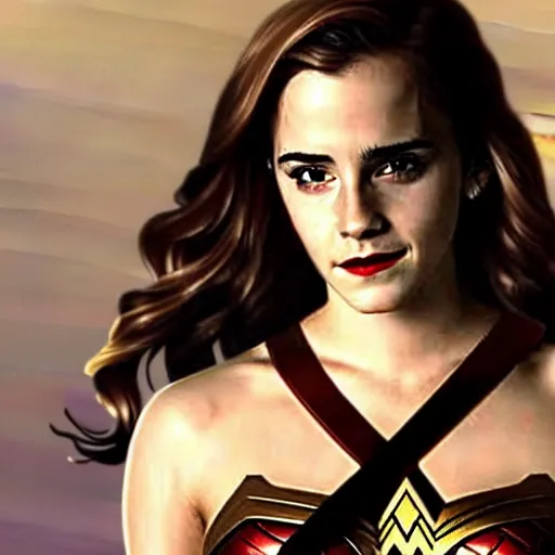 Image similar to Emma Watson as Wonder Woman