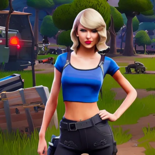 Image similar to Taylor swift in Fortnite