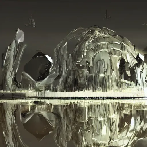 Image similar to digital sci-fi oily gloss reflection airport motherboard wall structure with organic brutalism forms in liquid and oil on the coronation of napoleon painting, on moon with medium size man walking with black background. unreal engine 5, keyshot, octane, artstation trending, by Zaha Hadid architects, by Matrix film color, high contrast pinterest black plastic, dark atmosphere pinterest tilt shift, 4k, 8k, 16k.