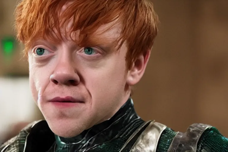 Image similar to Rupert Grint as The Green Goblin