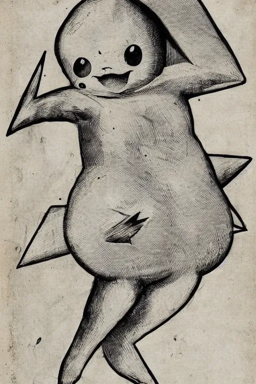 Image similar to 1 6 th century anatomical poster of pikachu, highly detailed, intricate, elegant, ultra realistic, ink,