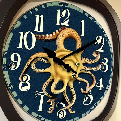 Image similar to octopus clock