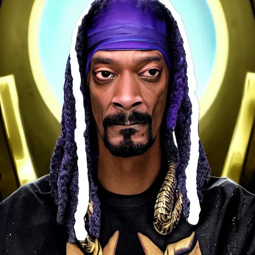 Image similar to snoop dog as thanos, realistic, 8 k,