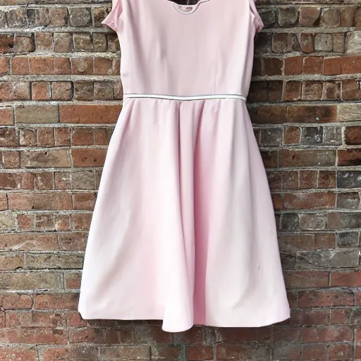 Image similar to pale pastel pink and white dress