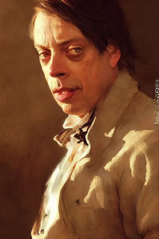 Image similar to beautiful portrait of anthropomorphic loaf of bread steve buscemi, art by anders zorn, wonderful masterpiece by greg rutkowski, beautiful cinematic light, american romanticism thomas lawrence, greg rutkowski