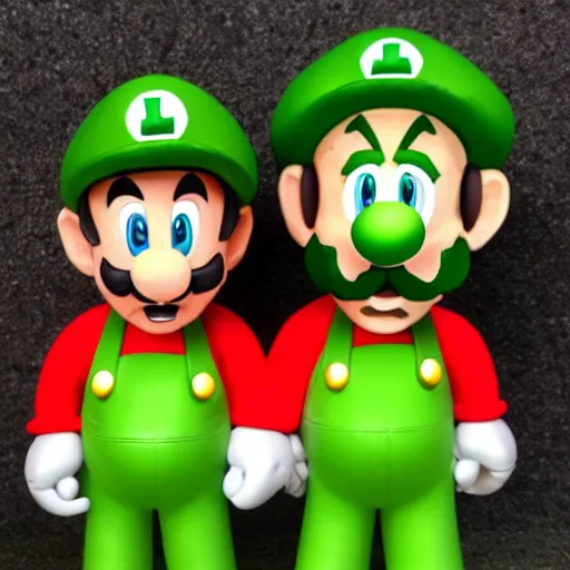 Image similar to green mario and red luigi