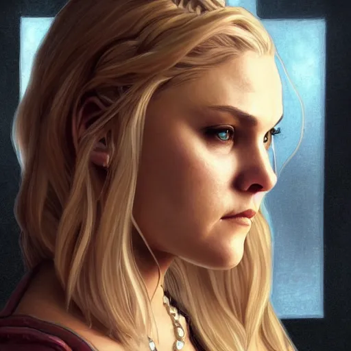 Image similar to beautiful Eliza Taylor as Rosemarie Hathaway from Vampire Academy movie as GTA character, vampires fantasy, closeup, D&D, intricate, elegant, highly detailed, digital painting, artstation, concept art, matte, sharp focus, illustration, art by Artgerm and Greg Rutkowski and Alphonse Mucha