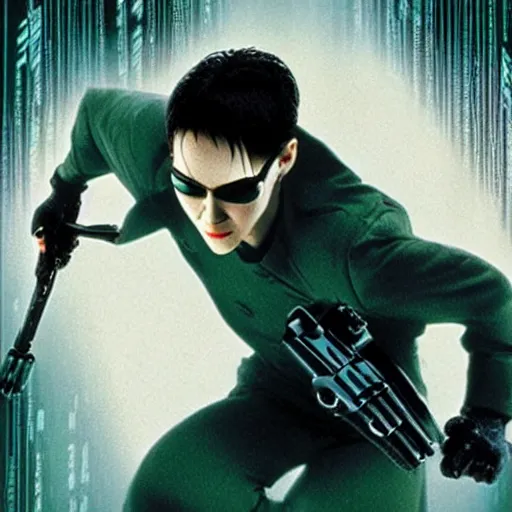 Prompt: film still of The Matrix by Pixar