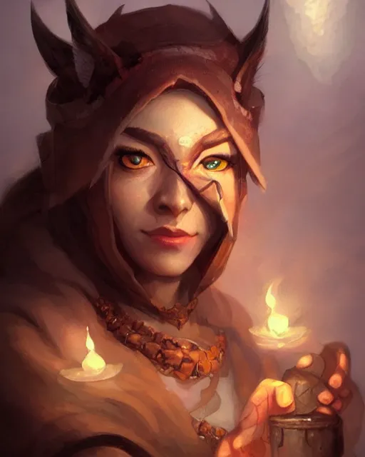 Prompt: Owl-human :: Monk, pretty, beautiful, DnD character art portrait, matte fantasy painting, DeviantArt Artstation, by Jason Felix by Steve Argyle by Tyler Jacobson by Peter Mohrbacher, cinematic lighting