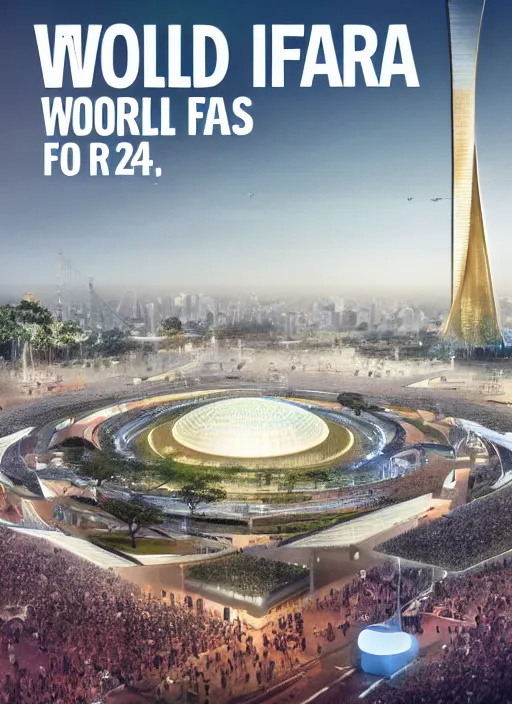 Image similar to a poster for the 2 0 4 5 world's fair