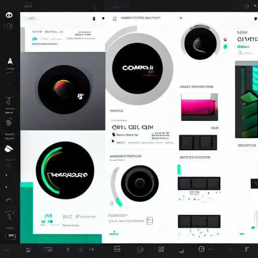 Image similar to a computer UI designed by Ash Thorp.