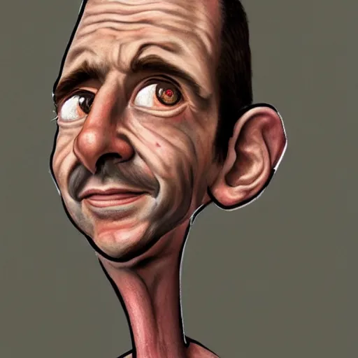 Image similar to person with surprised, elongated!!!!! eyes and an elongated neck!!!!!, caricature!!!, illustrated by tom richmond, trending on artstation, artstation caricature, 4 k, 8 k