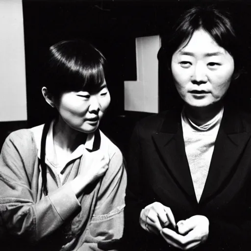 Image similar to archive of the actress Choi Eun-Hee and director Shin Sang-ok, Reuters, 35mm film, film grain, gentle, underexposed