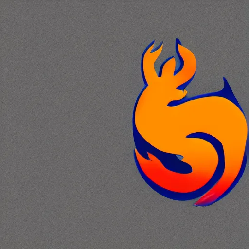 Prompt: logo logo of a deer in style of Firefox, white background