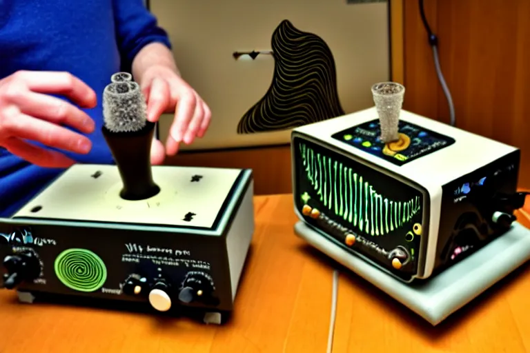 Image similar to an oscilloscope shaking a sound wave, wiggling a weasel, a stoat sinusoid spectacle : the wiggle and the wave - the wiggle is the wave! demonstration of a sine wave ermine.