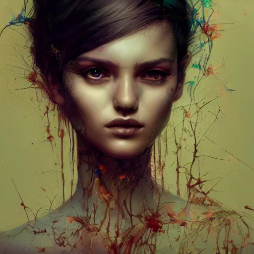 Prompt: Lofi portrait by Stanley Artgerm and Carne Griffiths and Tom Bagshaw