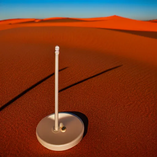 Image similar to ruggedized sensor antenna for monitoring the australian desert, XF IQ4, 150MP, 50mm, F1.4, ISO 200, 1/160s, dawn