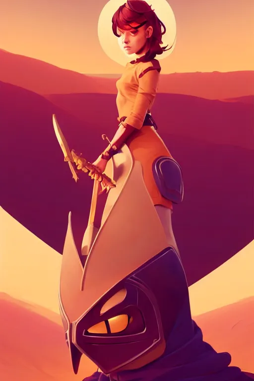 Image similar to smooth knight, desert colors, centered median photoshop filter cutout vector behance hd by artgerm, jesper ejsing, by rhads, makoto shinkai and lois van baarle, ilya kuvshinov, rossdraws, illustration, art by ilya kuvshinov and gustav klimt