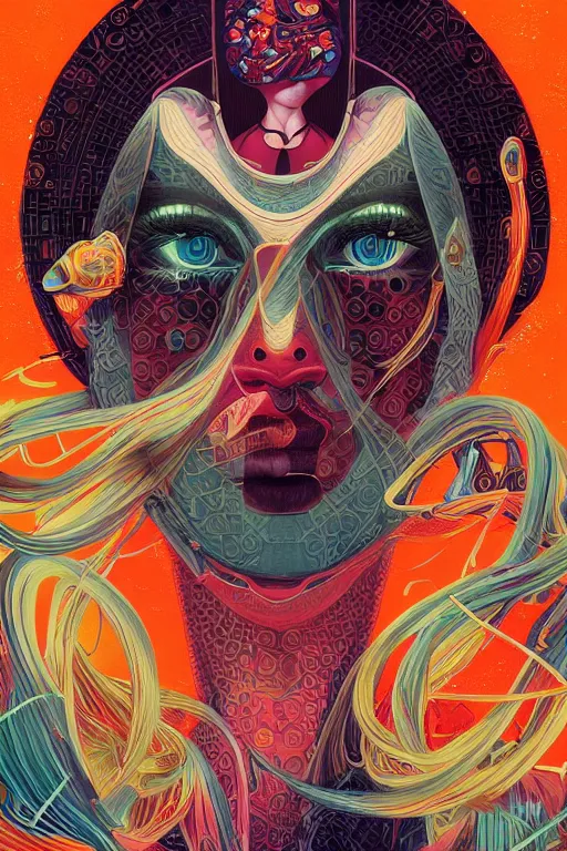 Image similar to portrait of godel's completeness theorem, by tristan eaton, victo ngai, peter mohrbacher, artgerm,