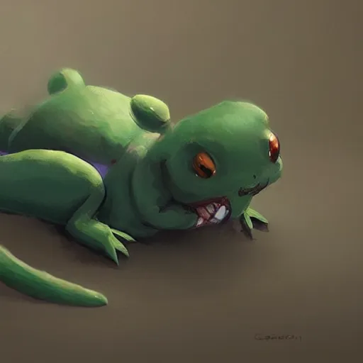 Prompt: Caterpie, Greg rutkowski, Trending artstation, cinematográfica, digital Art