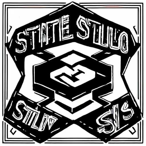 Image similar to a sharpie drawing of a logo for stability studios