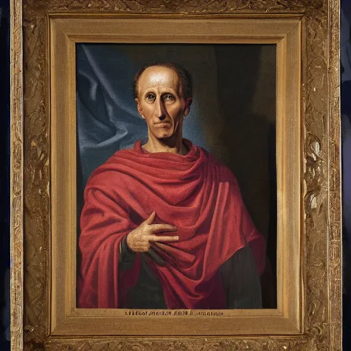 Prompt: official portrait of julius caesar, associated press, grand, opulent, realistic