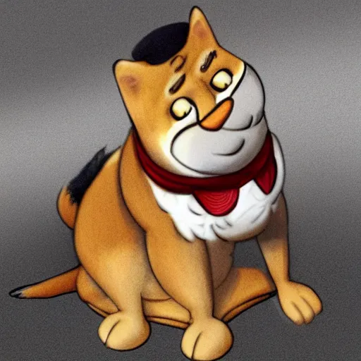 Image similar to garfield as a dog