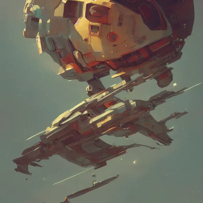 Image similar to a beautiful portrait painting of an spaceship by sergey kolesov and pascal blanche and greg rutkowski andsachin teng. in style of digital art. colorful comic, symmetry, hyper detailed. octane render. trending on artstation