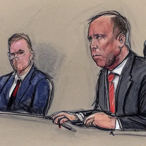 Image similar to alex jones courtroom sketch court trial