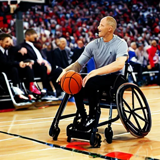Image similar to michael jordon wheelchair basketball