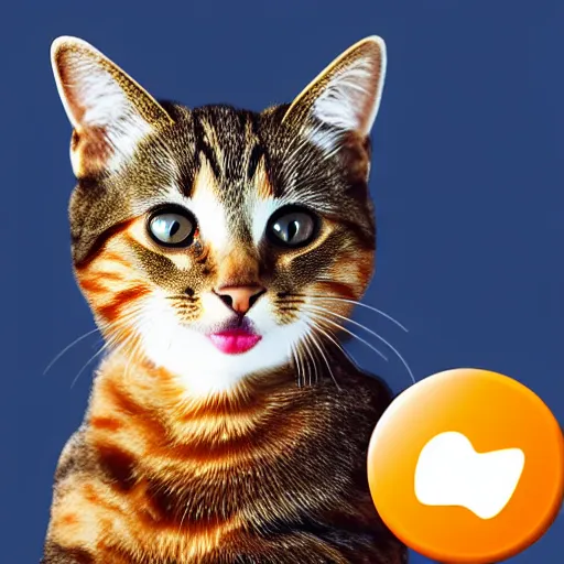 Image similar to App icon for a dating app for cats