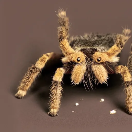 Image similar to photo of a hybrid between a cat and a tarantula