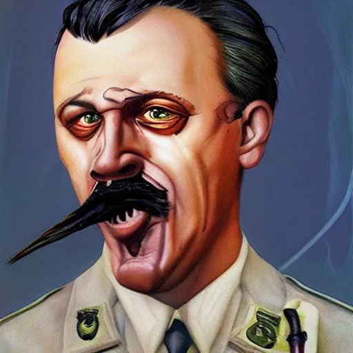 Prompt: igor ivanovich strelkov became an aggressive lovecraftian degenerate worm calling for total mobilization, photo - realistic, color image, 2 k, highly detailed, bodyhorror, occult art