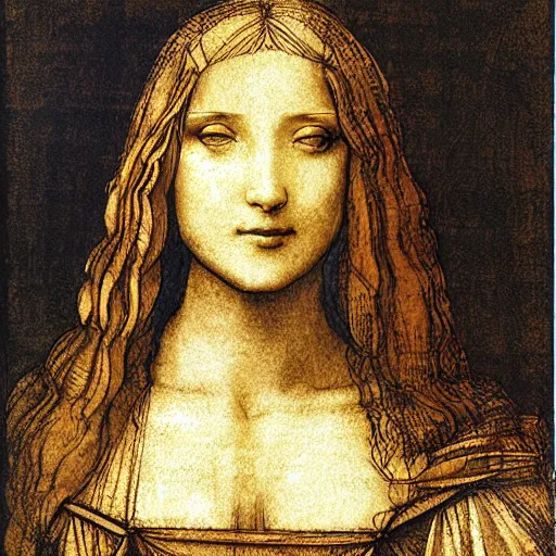 Image similar to art and blueprinta by leonardo da vinci