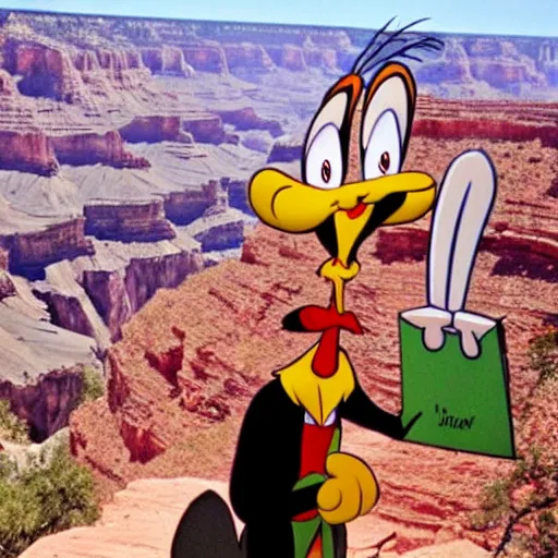 Image similar to Looney Tunes Bugs Bunny in front of the Grand Canyon