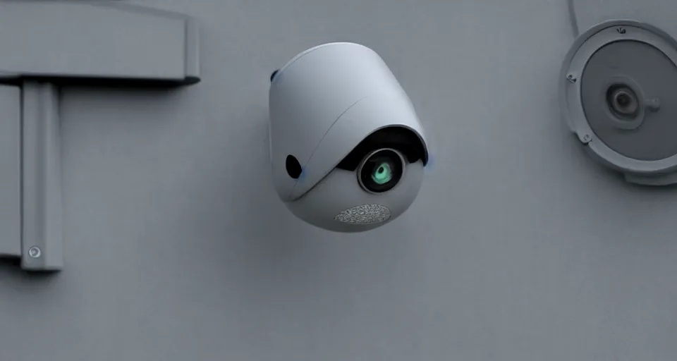 Prompt: security cameras gain sentience, pixar movie still, official media, 4 k hd, by bill presing h 9 6 0