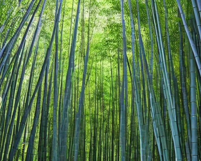 Image similar to kodachrome bamboo forest