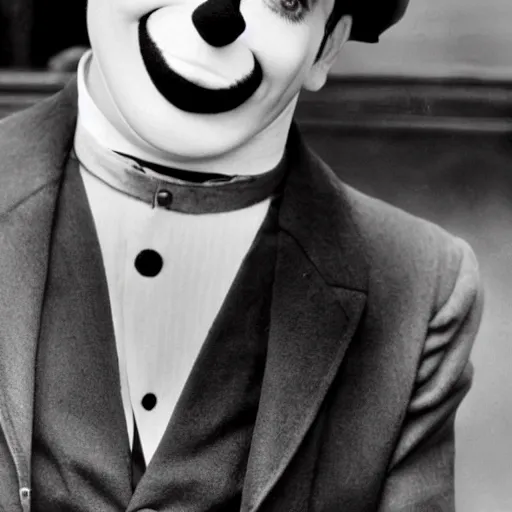 Image similar to mr bean as charlie chaplin