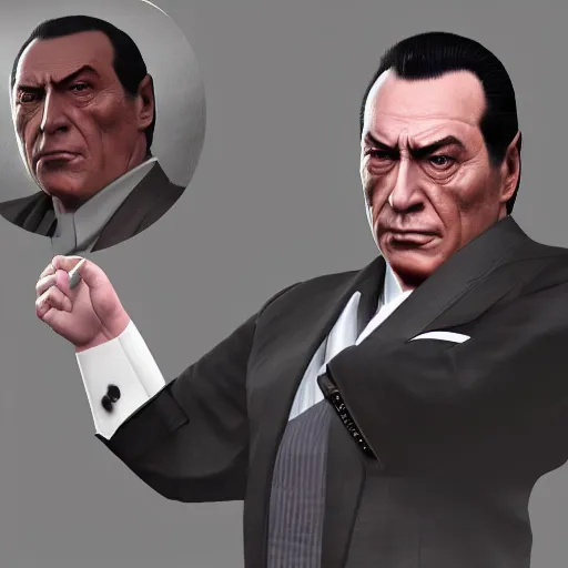 Image similar to Silvio Berlusconi in Yakuza videogame, 8k trending on artstation