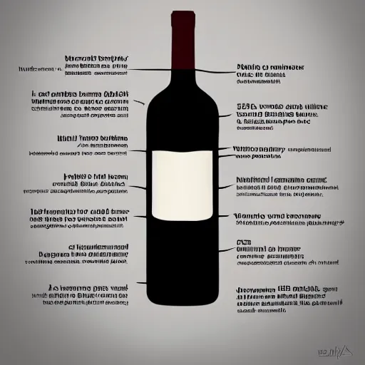 Prompt: medical diagram of a bottle of wine